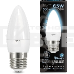 Лампа светодиодная Gauss 6.5Вт цок.:E27 свеча 220B 4100K св.свеч.бел.ней. (упак.:10шт) (103102207), фото2