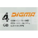 Оперативная память Digma, DDR3, 4GB (1x4 GB), 1333 MHz, CL9, фото4