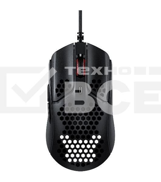 Мышь проводная HyperX Pulsefire Haste черный, 16000 dpi, USB, кнопки - 6