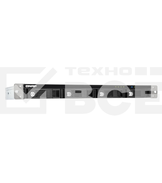 Полка расширения сетевого хранилища без дисков channel QNAP DAS TR-004U 4-Bay 2.5/3.5 SATA  Type-C USB 3.1 Gen 1 (5 Gb/s )  Direct Attached Storage with Hardware RAID. W/o rail kit RAIL-B02