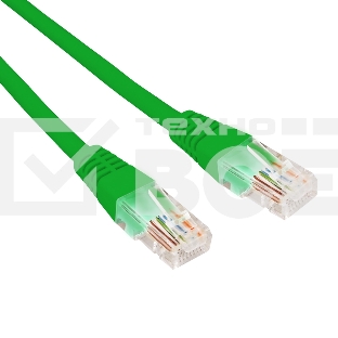 Патч-корд U/UTP REXANT категория 6, RJ45-RJ45, неэкранированный, 26AWG, LSZH, зеленый, 3 м