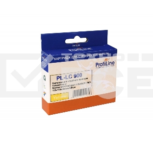 Картридж струйный PL-LC900Y для принтеров Brother DCP110C/DCP-115C/DCP-120C/115c/120c820cw/640cw Yellow водн ProfiLine