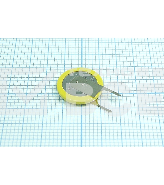 Батарейка CMOS CR1220 под пайку с плоскими контактами в одну сторону