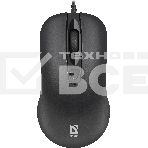 Мышь проводная Defender Classic MB-230 черный, 1600 dpi, USB, кнопки - 4, фото9