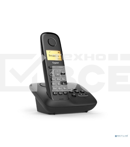 Радиотелефон Dect Gigaset A270A AM RUS черный автооветчик АОН