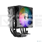 Кулер PCCooler R400 ARGB черный 92мм алюминий+медь 2200r[m 30db 4-pin 180W 133мм, фото3