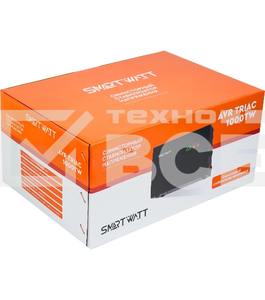 Стабилизатор напряжения Smartwatt AVR Triac 1000TW 1000ВА черный
