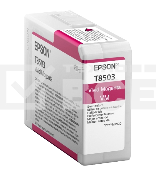 Картридж струйный EPSON T8503 пурпурный (80 мл.) для SureColor SC-P800