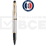 Ручка роллер Waterman Expert 3 (CWS0951980) Steel GT F черн. черн. подар.кор., фото 1