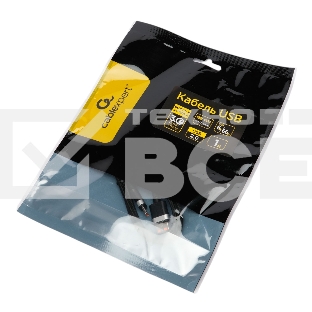 Кабель USB2.0 Cablexpert CCP-USB2-AMCM-66W-1M, AM/Type-C, 6A, 66Вт, QC3.0, медь, 1м, черный, пакет