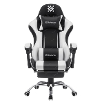 Кресло игровое Defender TIOS черный/белый, PU 64055, фото5