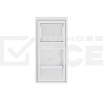 Вставка Rexant Mosaic 22,5x45, на 1 порт со шторкой, фото3