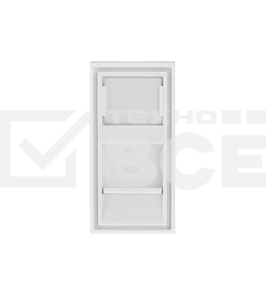 Вставка Rexant Mosaic 22,5x45, на 1 порт со шторкой