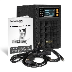 Источник бесперебойного питания On-line ExeGate PowerExpert TL-1000.LCD.AVR.2SH.USB.RS232.SNMP 1000VA/1000W, On-Line, PF=1, LCD, 2*Schuko, RS232, USB, SNMP-slot, встроенные батареи 12V 7.2Ah - 2шт, Tower, металлический корпус, черный, фото9