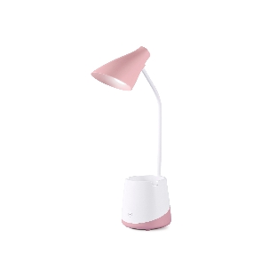 Светодиодная настольная лампа Ambrella light DE565 PI/WH розовый/белый LED 3000-6000K 5W