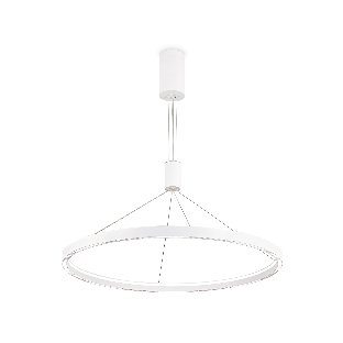 Подвесной светодиодный светильник Ambrella light FL5855 WH белый 40W 3000K/4200K/6400K D800*860 (без ПДУ)
