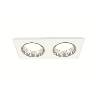 Комплект встраиваемого светильника Ambrella light XC6525003 SWH/PSL белый песок/серебро полированное MR16 GU5.3 (C6525, N6112)
