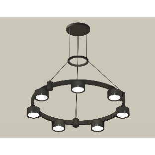 Светильник Ambrella light XR92051500/7 SBK/PBK черный песок/черный полированный GX53 (A9205, C9238, N8113)