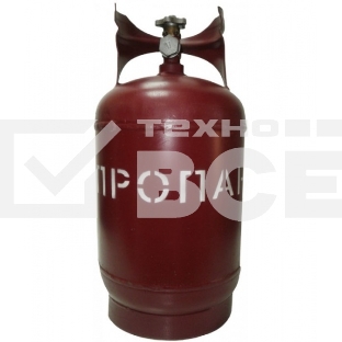 Баллон газовый стальной с вентилем баллонным Крым, 18 л
