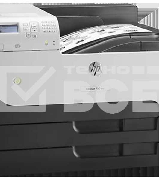 Принтер лазерный HP LaserJet Enterprise 700 M712dn (CF236A), A3, ч/б, печ. до 41 стр/мин. (А4) до 40 стр/мин. (А3), 1200 x 1200 dpi, USB, RJ-45, Air Print