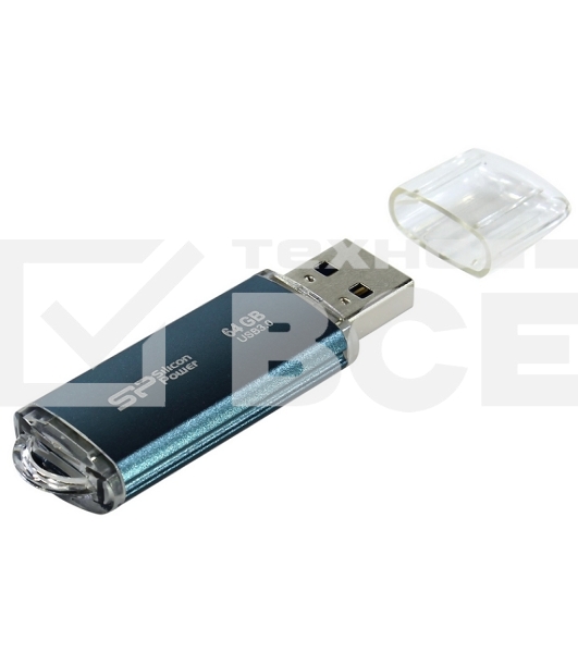 Флеш диск Silicon Power 64Gb Marvel M01 SP064GBUF3M01V1B USB3.0 синий