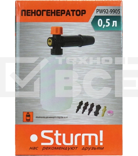 Насадка пенной чистки Sturm! PW92-9905 0.5л.
