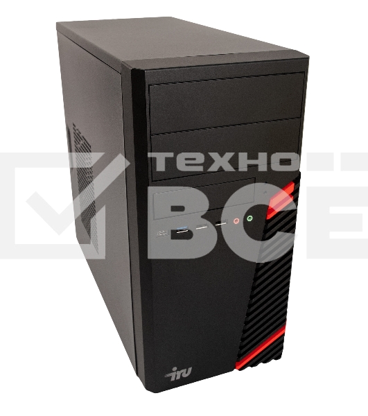 Компьютер  IRU Home 310H6SM MT i5 12400 (2.5) 16Gb SSD256Gb UHDG 730 Free DOS GbitEth 400W черный (1901043)