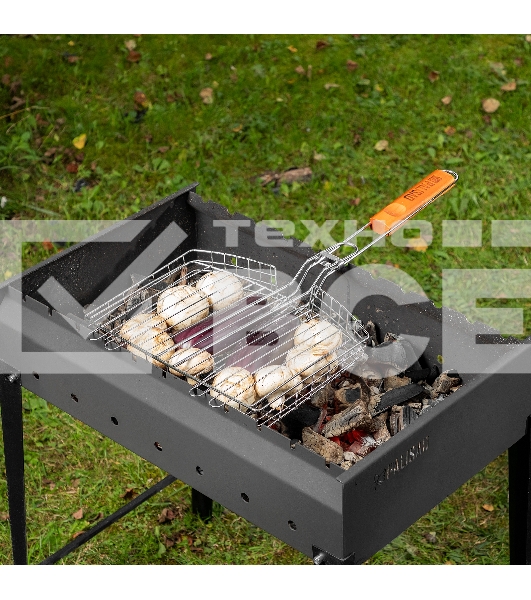 Решетка гриль 305х235х55мм объемная хромир. Camping Palisad