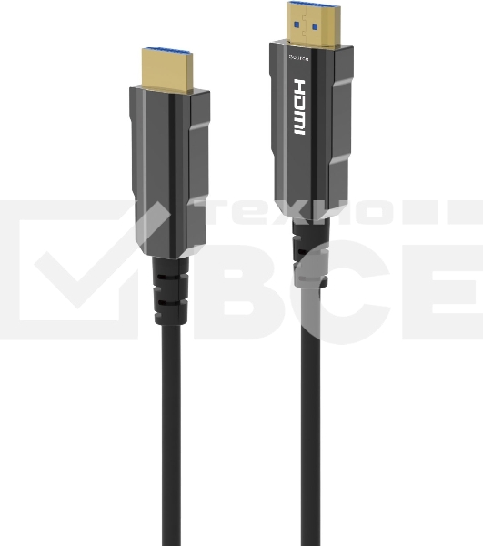 Кабель аудио-видео Digma HDMI (m)/HDMI (m) 50м. позолоч.конт. черный (HDMI-AOC2.1-50)