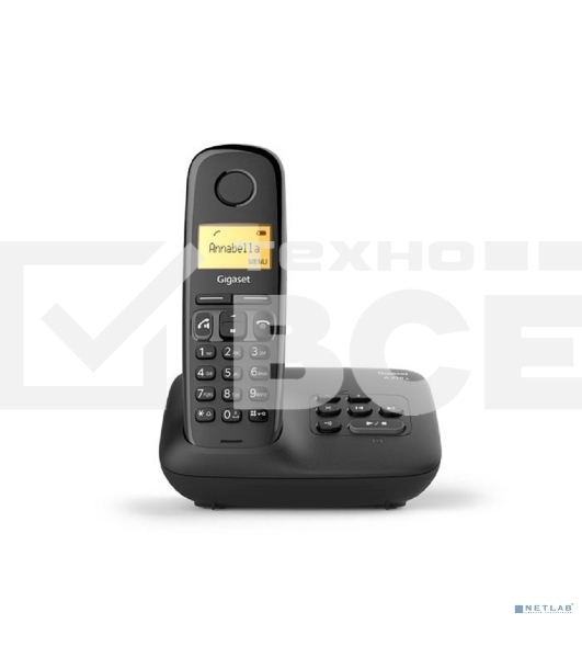 Радиотелефон Dect Gigaset A270A AM RUS черный автооветчик АОН