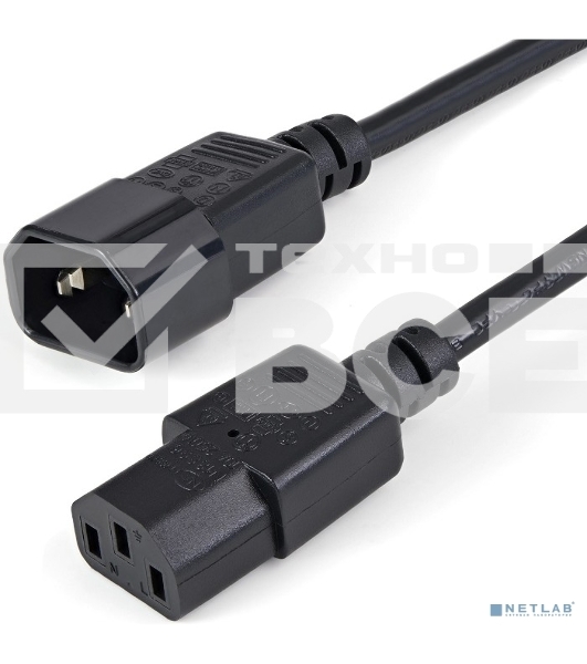 Кабель питания Filum С13- C14, 3х0.5мм, 220В, 6A, чёрный, 5м [FL-PC6-C13-C14-5M] (873338)