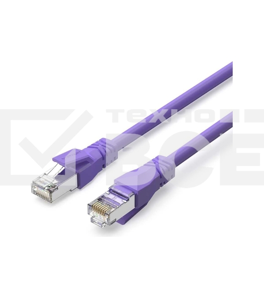 Патч-корд Vention прямой SFTP cat.6A, RJ45 - 0,3м. Фиолетовый