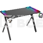 Стол игровой Defender Gamer RGB,подвес круж+гарн.,черн,120, фото2