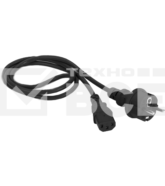 Шнур питания Lanmaster LAN-PP13/SH-10-BK C13-Schuko проводник.:3x0.75мм2 10м 250В 10А черный