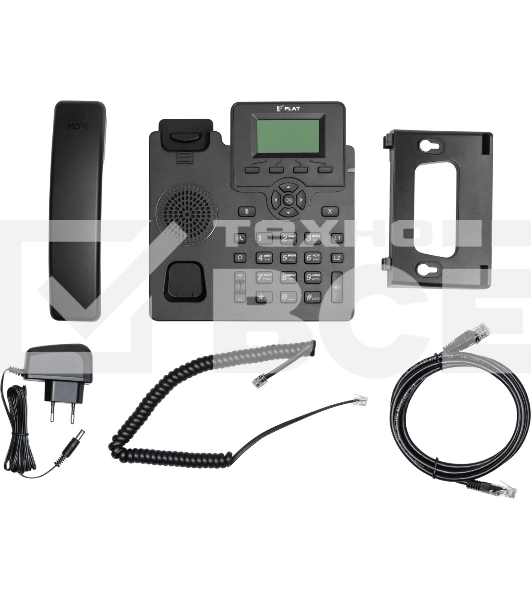 Телефон IP Флат Flat-Phone-C10 черный