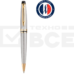 Ручка шариковая Waterman Expert 3 (CWS0952000) Stainless Steel GT M, синие чернила, подарочная коробка