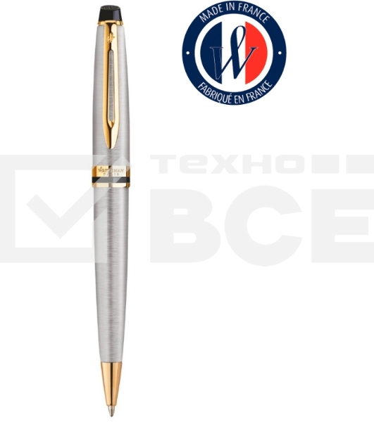 Ручка шариковая Waterman Expert 3 (CWS0952000) Stainless Steel GT M, синие чернила, подарочная коробка