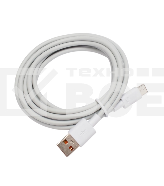 Кабель USB2.0 Cablexpert CC-USB2-AMCM-66W-1.8M-W,  AM/Type-C, 6A, 66Вт, QC3.0, 1.8м, медь, белый, пакет