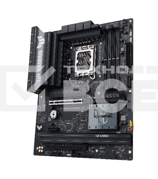 Материнская плата ASUS TUF GAMING B860-PLUS WIFI, LGA 1851, Intel B860, 4xDDR5, 4xSATA, 3xM.2, 1xPCIe 5.0 x16, 1xPCIe 4.0 x16, 1xDP, 1xHDMI, 1x 2.5Gb LAN, 1xUSB 20Gbps, 2xUSB 10Gbps, 3xUSB 5Gbps, 2xUSB 2.0, 5x3.5 мм, 7.1, ATX