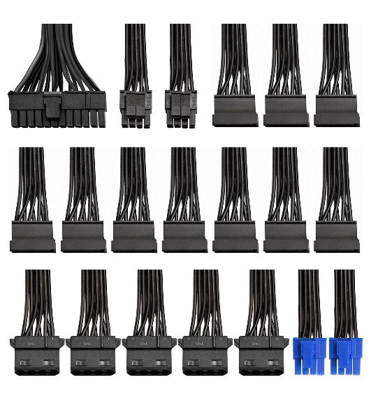 Серверный БП 900W ExeGate ServerPRO-900ADS (ATX, APFC, КПД 82% (80 PLUS), 2x8cm fans, 24pin, 2x(4+4)pin, 2xPCI-E, 10xSATA, 5xIDE, black)