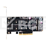 Переходник ExeGate EXE-597E2 (2 x M.2 M key -> PCI-E x8 v3.0, для установки двух SSD M.2 2230/2242/2260/2280/22110 M key NGFF в слот PCI-E, материнская плата должна быть c функции Bifurcation PCI-E), фото4
