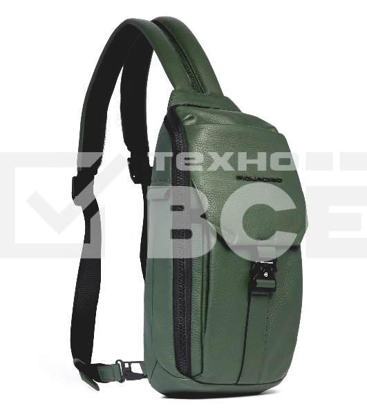 Рюкзак слинг мужской Piquadro Than CA6616S135/VE хаки кожа