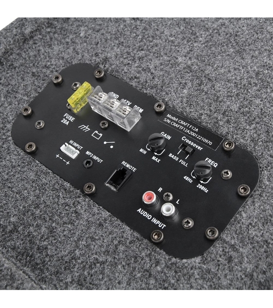 Сабвуфер автомобильный ACV CRAFT F12A 300Вт активный (30см/12')