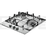 Газовая варочная панель Monsher High-Tech, 44 см, автоматический электроподжиг, газ-контроль, форсунки под сжиженый газ, SABAF конфорки, чугунные решетки, нержавеющая сталь, фото5
