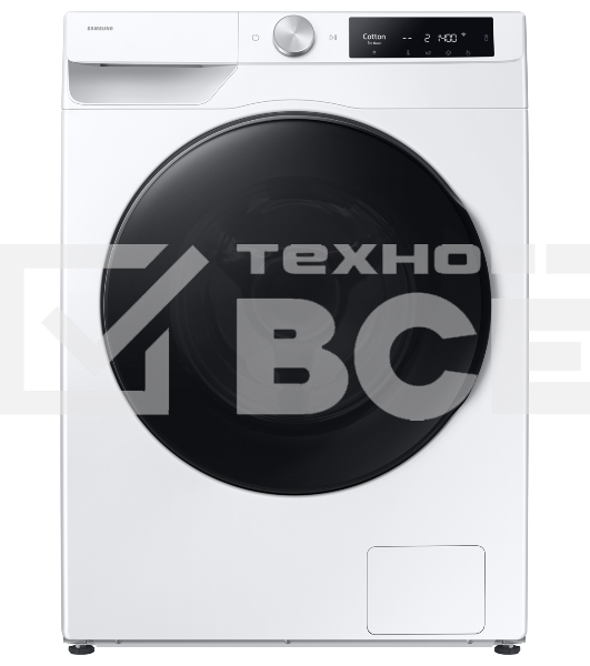 Стирально-сушильная машина Samsung WD11DG6B85BELP белый, загрузка фронтальная 11 кг, 1400 об/мин, класс: A