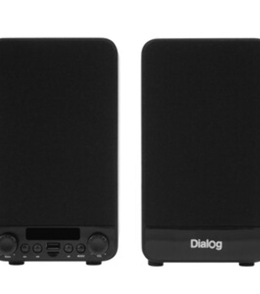 Акустическая система Dialog Jazz AJ-13 BLACK - акустические колонки 2.0, 2*15W RMS, Bluetooth, FM, USB+microSD reader