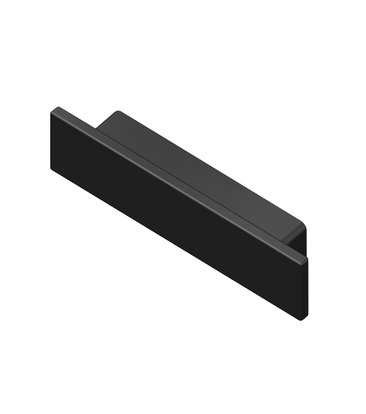 Заглушка для профиля GP8451 BK черный 23.8*6