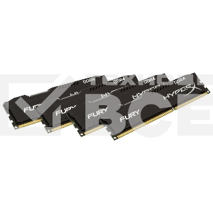 Оперативная память Kingston HyperX Fury, DDR4, 16GB (4x4GB), 3200MHz, CL16, с радиатором