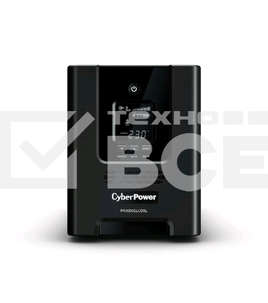 Источник бесперебойного питания CyberPower PR3000ELCDSL 3000VA/2700W USB/RJ11/45 (9 IEC)