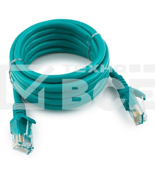 Патч-корд UTP Cablexpert кат.5e, 2м, литой, многожильный (зелёный)